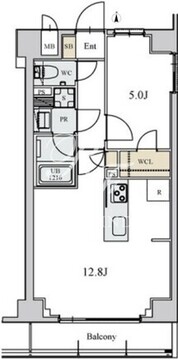 アスール菊川 205 間取り図
