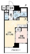 プレール・ドゥーク門前仲町3 205 間取り図