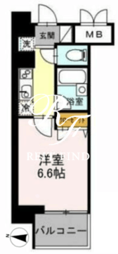 カスタリア住吉 1001 間取り図