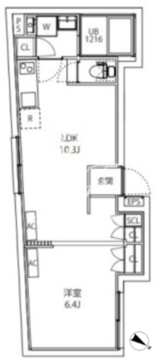 マキシヴシティ板橋区役所前 101 間取り図