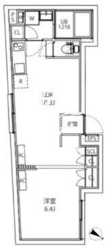 マキシヴシティ板橋区役所前 301 間取り図
