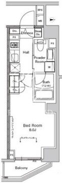 プラウドフラット門前仲町5 108 間取り図
