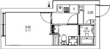 シティウォーク永福町 104 間取り図