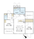 エクザム赤坂 402 間取り図