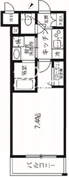 ハーモニーレジデンス品川高輪 B102 間取り図
