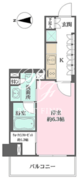 ザ・パークワンズ山吹神楽坂 303 間取り図