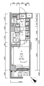 リルシア東向島2 204 間取り図