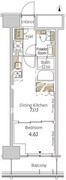 パークアクシス新宿百人町 607 間取り図