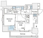 サンウッドフラッツ神田神保町 302 間取り図