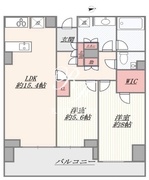 プラウドタワー芝浦 2306 間取り図