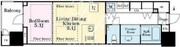 プラウド神田 403 間取り図