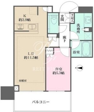 大崎ステーションレジデンス 2903 間取り図