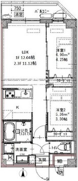 ジェノヴィア六町 309 間取り図
