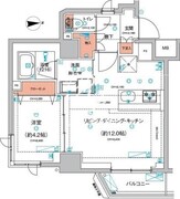 ハーモニーレジデンス東京羽田スカイブリッジ 106 間取り図