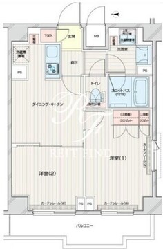 ルーブル本羽田 701 間取り図