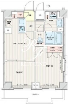 ルーブル本羽田 601 間取り図