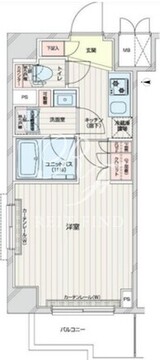ルーブル本羽田 805 間取り図