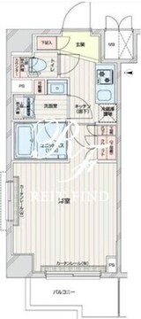 ルーブル本羽田 204 間取り図