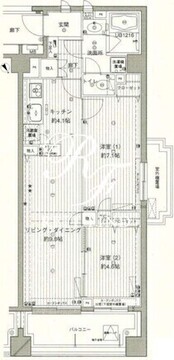 コスモリード西馬込 312 間取り図