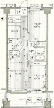 コスモリード西馬込 508 間取り図