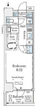 グラシア大森 905 間取り図
