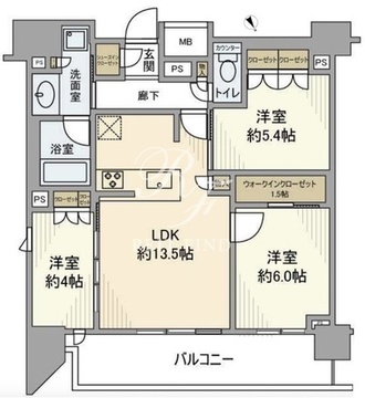 リビオ蒲田ザ・ゲート 12階69.06㎡ 間取り図