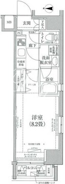 ルフレプレミアム神楽坂 604 間取り図