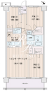 エスティメゾン豊洲レジデンス D-439 間取り図