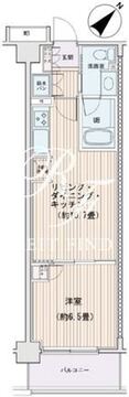 エスティメゾン豊洲レジデンス E-726 間取り図