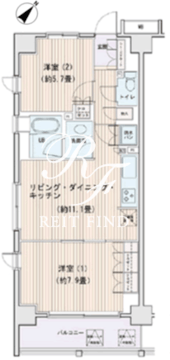 エスティメゾン豊洲レジデンス E-832 間取り図