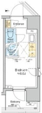 トモア品川中延 413 間取り図