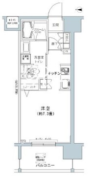 パークキューブ板橋本町 1204 間取り図