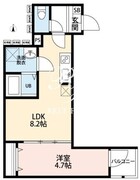 カレッツァ足立入谷 105 間取り図