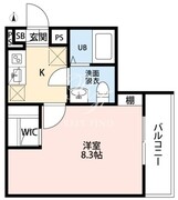 カレッツァ足立入谷 201 間取り図