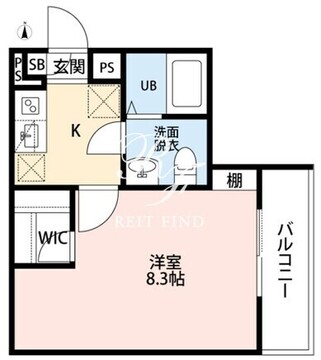 カレッツァ足立入谷 301 間取り図