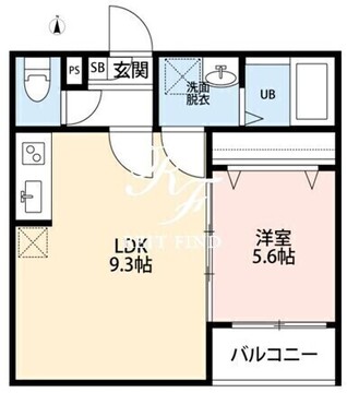 カレッツァ足立入谷 102 間取り図