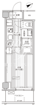 ヒューリック浅草橋江戸通 606 間取り図