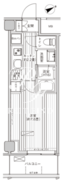 ヒューリック浅草橋江戸通 809 間取り図 ?>