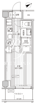 ヒューリック浅草橋江戸通 809 間取り図