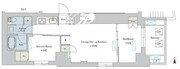 ブリリアイスト浅草 405 間取り図