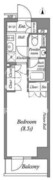 ルクレ西池袋 301 間取り図