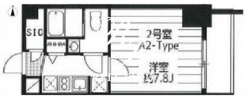 ドゥーエ西大島3 402 間取り図