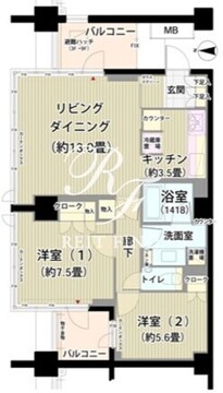 ガーデニエール砧レジデンス 711 間取り図