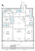 パークタワー勝どき S-1521 間取り図
