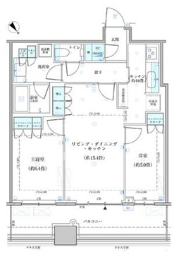 パークタワー勝どき S-1521 間取り図
