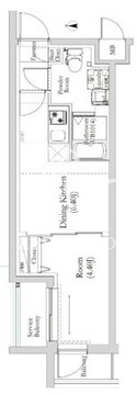 リルシア馬込 201 間取り図