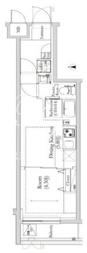 リルシア馬込 102 間取り図