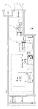 リルシア馬込 404 間取り図