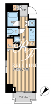 シティスパイア蔵前 603 間取り図