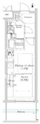 リルシア馬込 407 間取り図